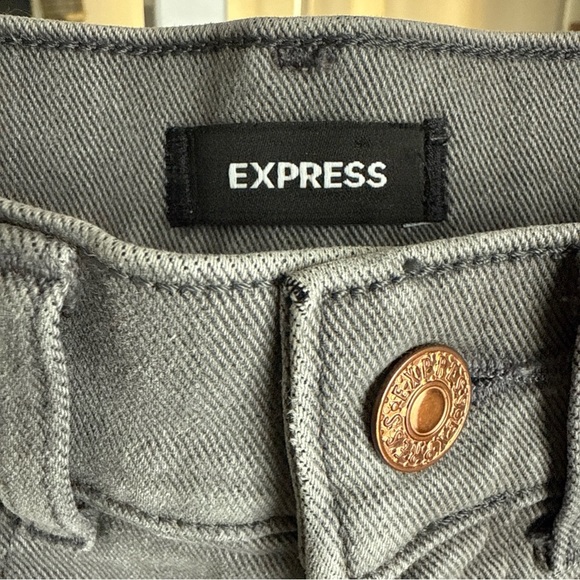 Express Super High Rise Mom Jeans Stretch Women's Size 00 - Picture 5 of 11